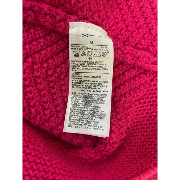 Old Navy Women's Fuchsia Ribbed Sweater - Picture 4 of 8